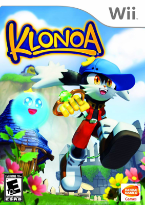 Front cover for Klonoa on the Nintendo Wii.