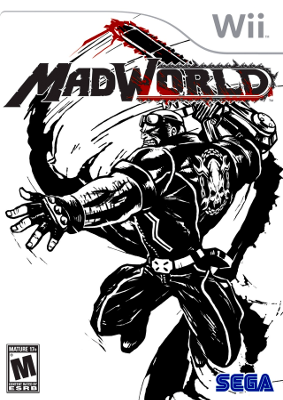 Front cover for MadWorld on the Nintendo Wii.