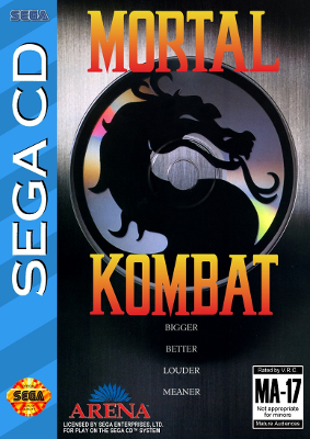 Front cover for Mortal Kombat CD for the Sega CD.