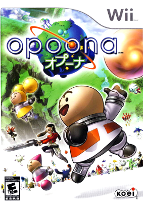 Front cover for Opoona on the Nintendo Wii.