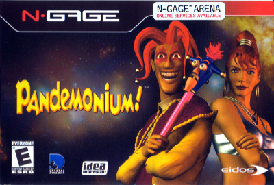 Front cover for Pandemonium on the Nokia N-Gage.