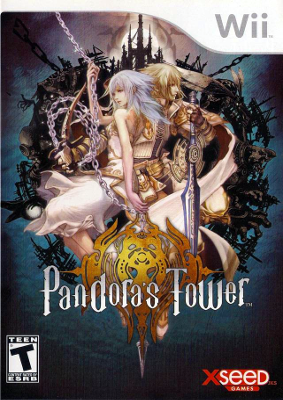 Front cover for Pandora's Tower for the Nintendo Wii.