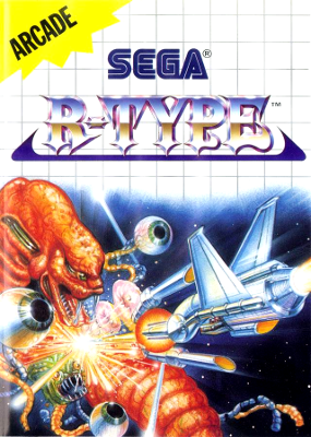 Front cover for R-Type on the Sega Master System.