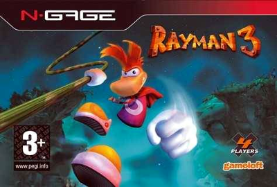 Front cover for Rayman 3 on the Nokia N-Gage.