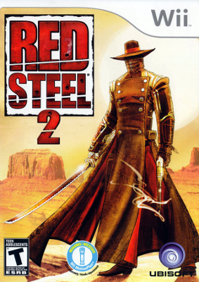 Front cover for Red Steel 2 for the Nintendo Wii.
