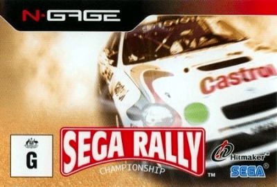Front cover for Sega Rally Championship on the Nokia N-Gage.
