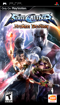 Front cover for Soul Calibur: Broken Destiny on the Sony PSP.