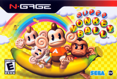 Front cover for Super Monkey Ball on the Nokia N-Gage.