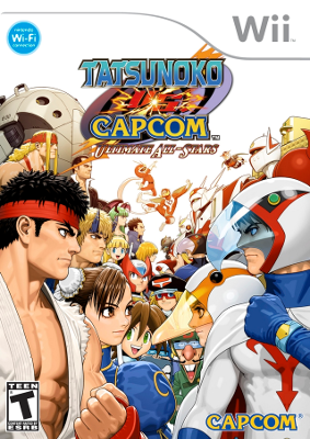 Front cover for Tatsunoko Vs. Capcom on the Nintendo Wii.