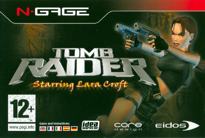 Front cover for Tomb Raider for the Nokia N-Gage.