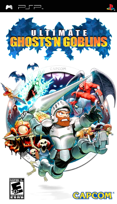 Front cover for Ultimate Ghosts 'N Goblins on the Sony PSP.