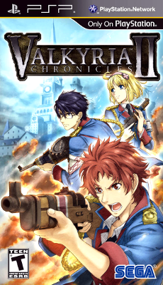 Front cover for Valkyria Chronicles II on the Sony PSP.