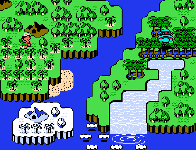 The in-game world map and level select.