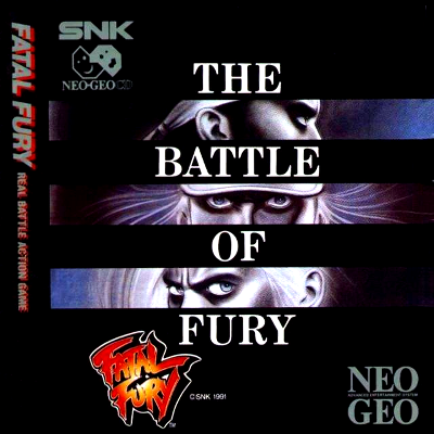 Front cover for Fatal Fury for the Neo Geo CD.