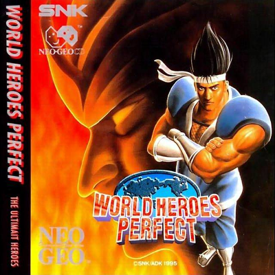Front cover for World Heroes Perfect on the Neo Geo CD.
