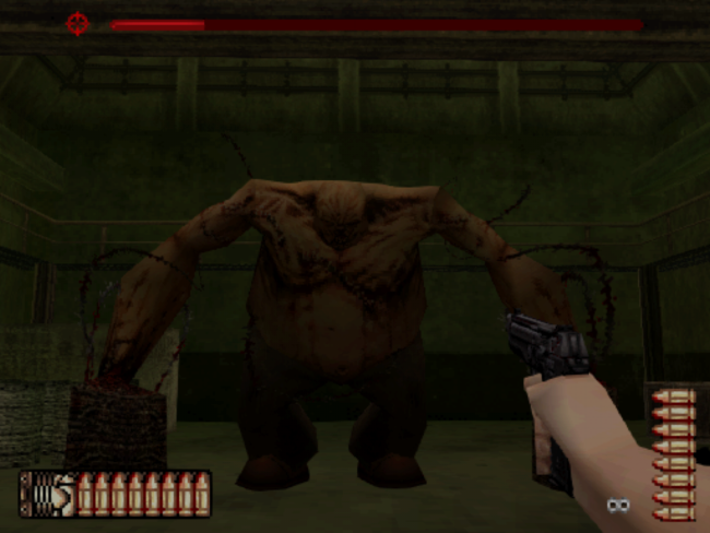 A large boss character with hulking arms.
