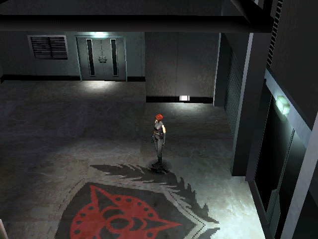 Regina explores a large welcome center in the scientific lab.
