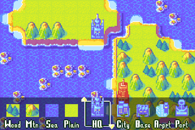 The player designing a battlefield within the map editor.