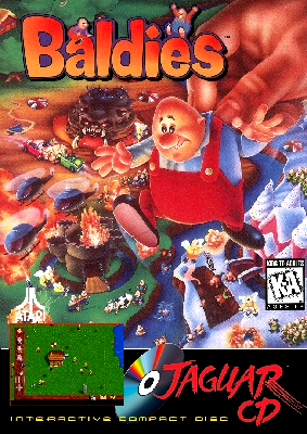 Front cover for Baldies on the Atari Jaguar CD.