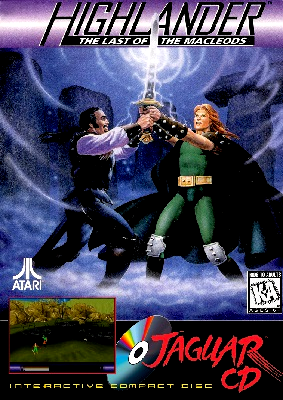 Front cover for Highlander: Last of the Macleods for the Atari Jaguar CD.