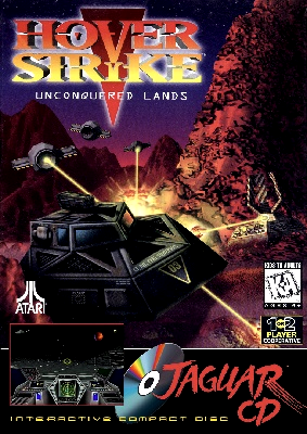 Front cover for Hover Strike: Unconquered Lands on the Atari Jaguar CD.