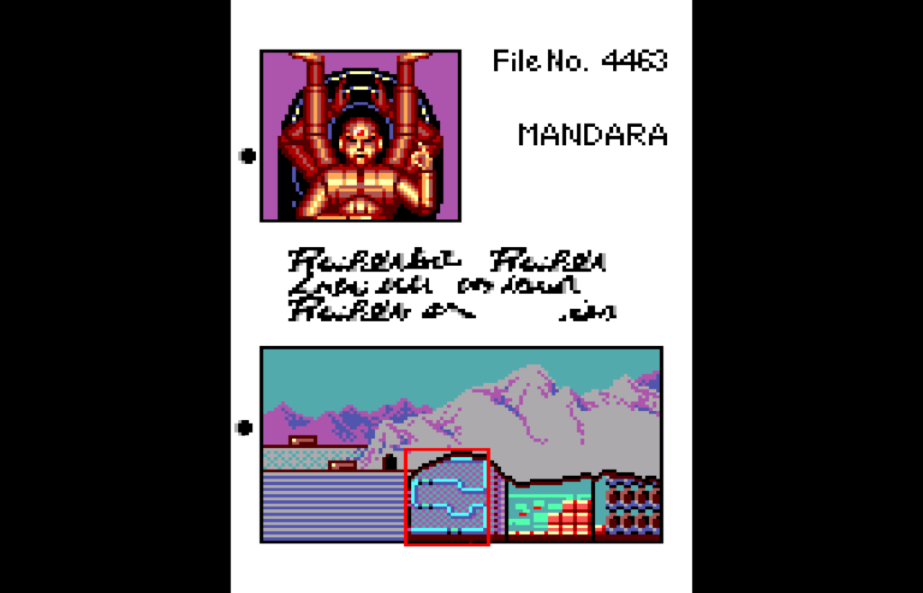 Shinobi's stage selection screen.