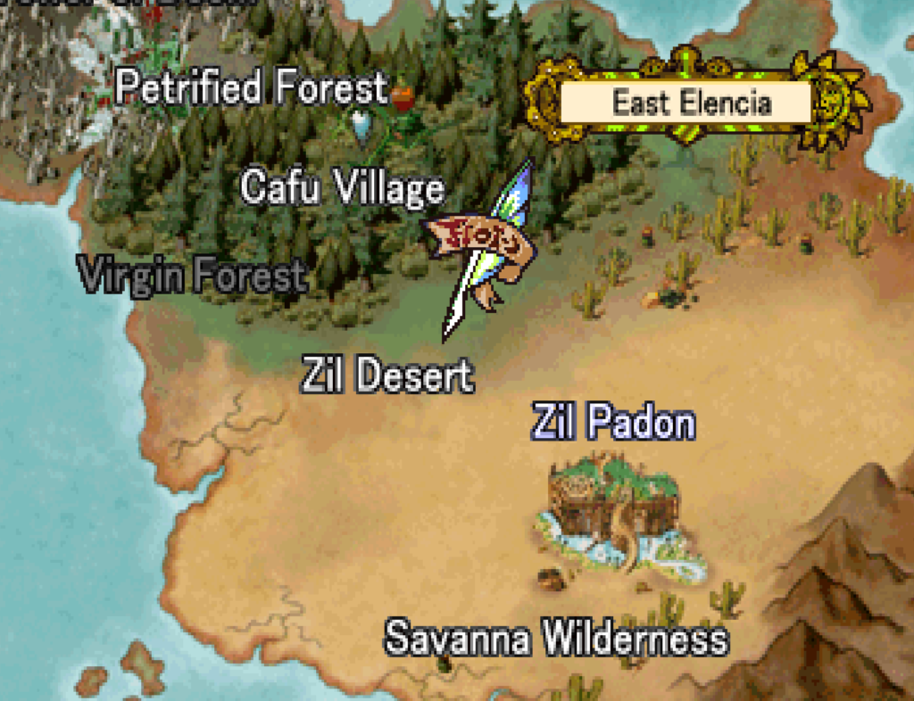 Selecting a destination on the world map.