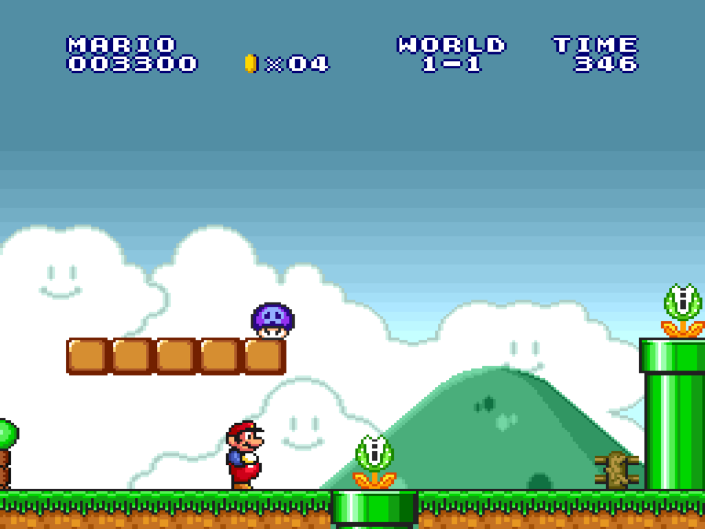 A poisonous Mushroom in the first stage of Super Mario Bros: The Lost Levels.