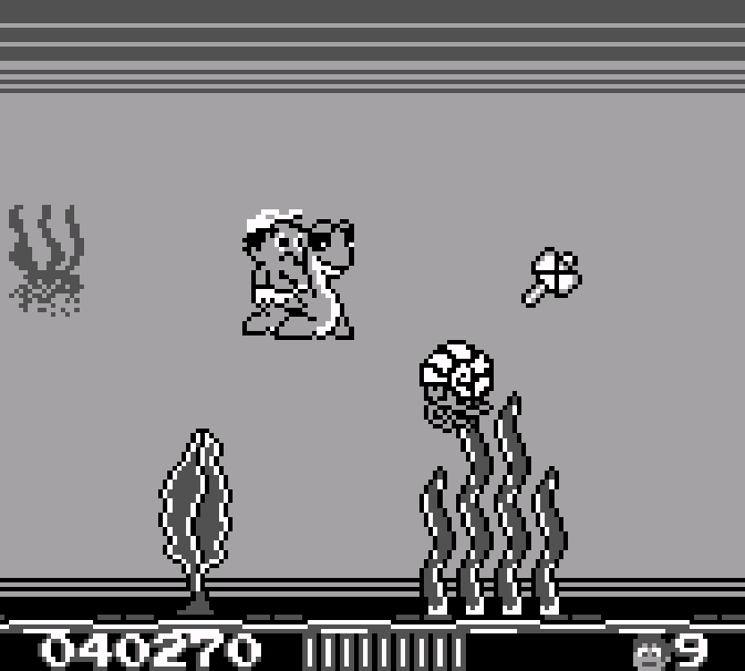 A water stage with the help of the aquatic dino buddy.