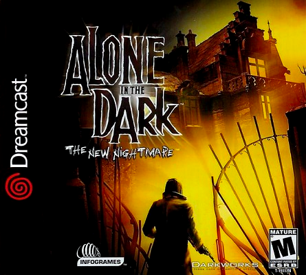 Front cover for Alone in the Dark on the Sega Dreamcast.