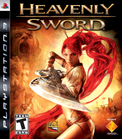 Front cover for Heavenly Sword on the Sony PlayStation 3.