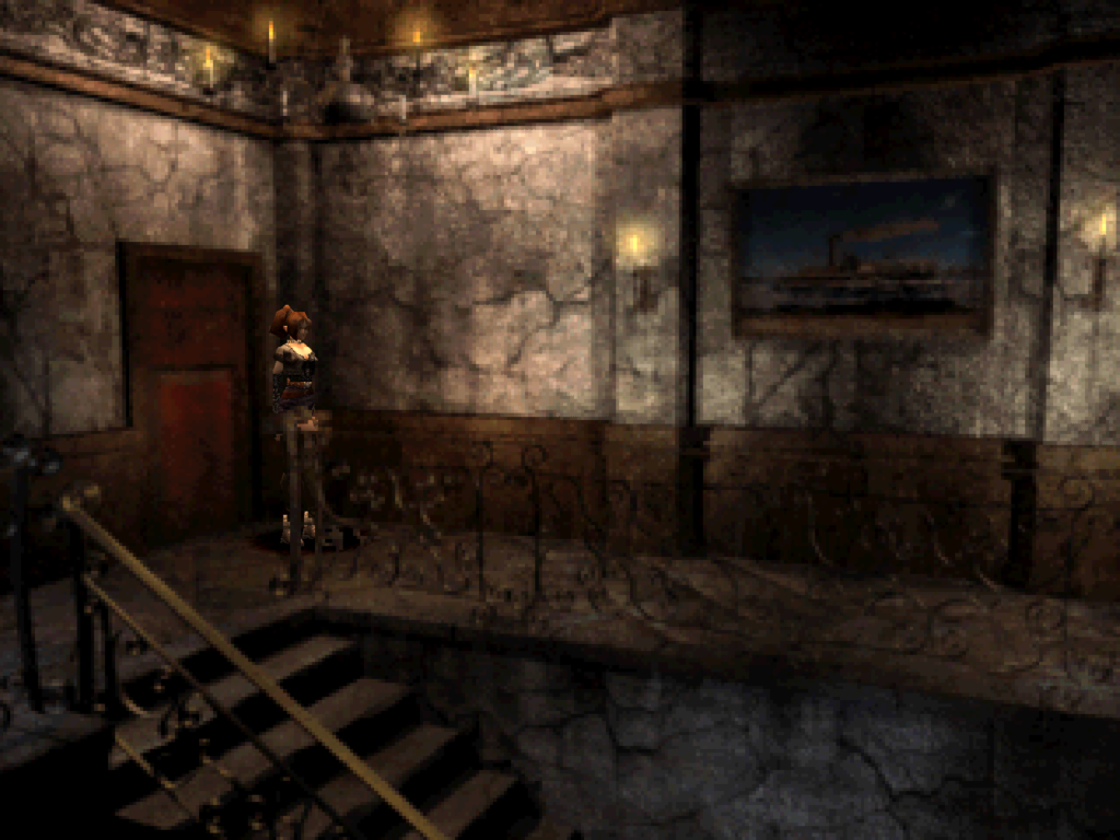 Koudelka explores a large house that appears abandoned.