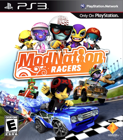 Front cover for Modnation Racers on the Sony PlayStation 3.