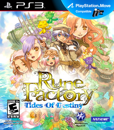 Front cover for Rune Factory: Tides of Destiny on the Sony PlayStation 3.