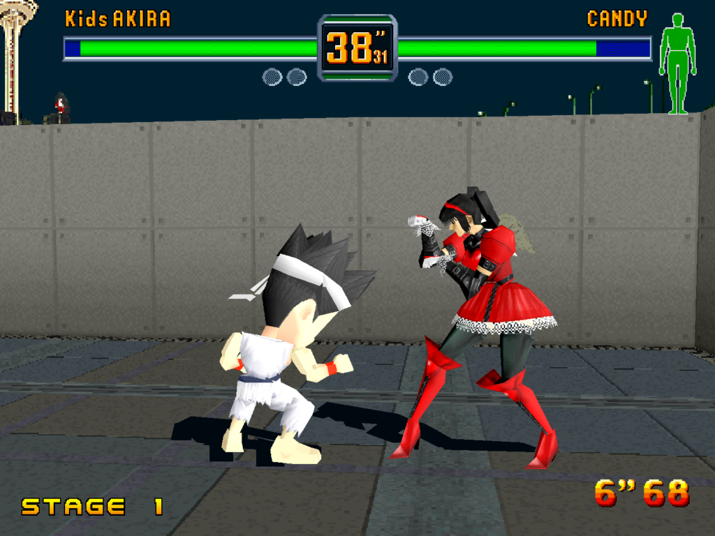 Kid Akira fights against Candy.