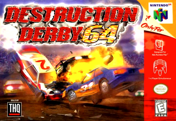 Front cover for Destruction Derby 64 on the Nintendo 64.