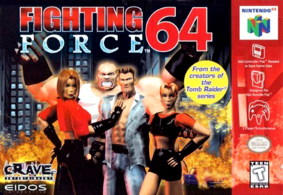 Front cover for Fighting Force 64 on the Nintendo 64.