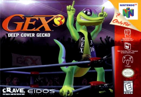 Front cover for Gex 3: Deep Cover Gecko on the Nintendo 64.