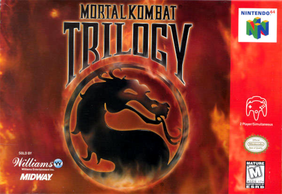 Front cover for Mortal Kombat Trilogy on the Nintendo 64.