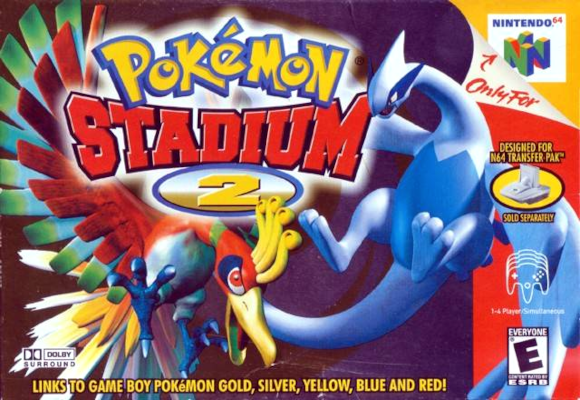 Front cover for Pokemon Stadium 2 on the Nintendo 64.