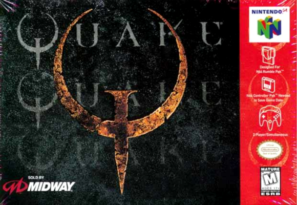 Front cover for Quake on the Nintendo 64.