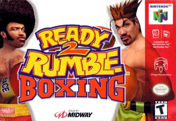 Front cover for Ready 2 Rumble Boxing on the Nintendo 64.