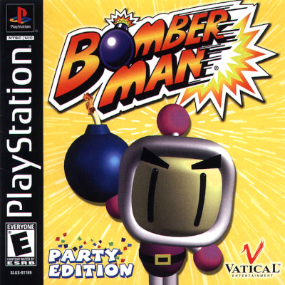 Front cover for Bomberman: Party Edition on the Sony PlayStation.