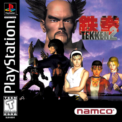Front cover for Tekken 2 on the Sony PlayStation.