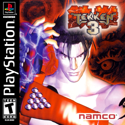 Front cover for Tekken 3 on the Sony PlayStation.