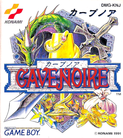 Front cover for Cave Noire on the Nintendo Game Boy.