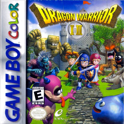 Front cover for Dragon Warrior I & II on the Game Boy.