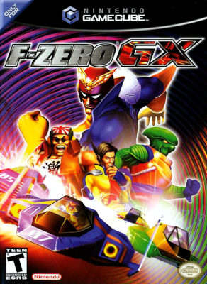 Front cover for F-Zero GX on the Nintendo Gamecube.