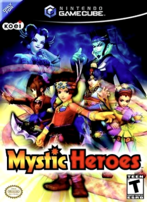 Front cover for Mystic Heroes on the Nintendo Gamecube.