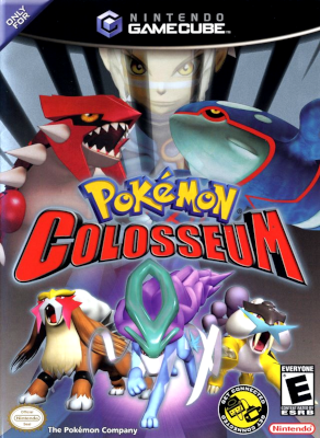 Front cover for Pokemon Colosseum on the Nintendo Gamecube.